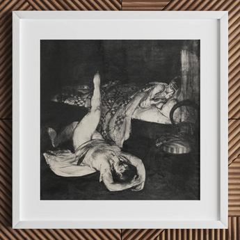 Reducing Exercises - George Bellows Art Print / Canvas, 12x12’’ / 31x31cm / White Frame / Matboard, Posters Prints & Visual Artwork, Toby