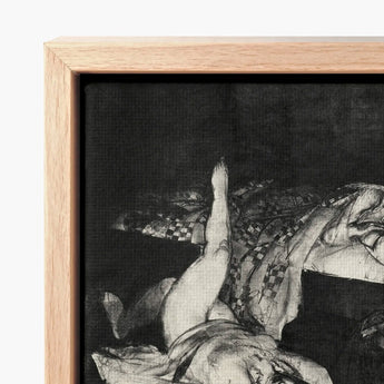 Reducing Exercises - George Bellows Art Print / Canvas Black-and-white Figure Checkered Garment Framed Light, Tips, Tenement Bedroom,