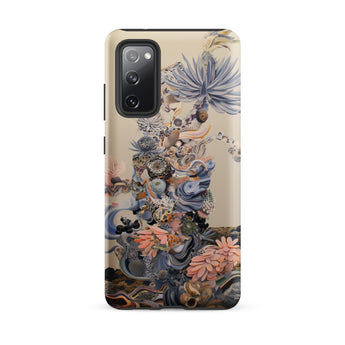 Regalia - Surreal Succulent Cornucopia Phone Case Samsung Galaxy S20 Fe / Matte Beige Phone Case Intricate Surreal Floral Marine Life