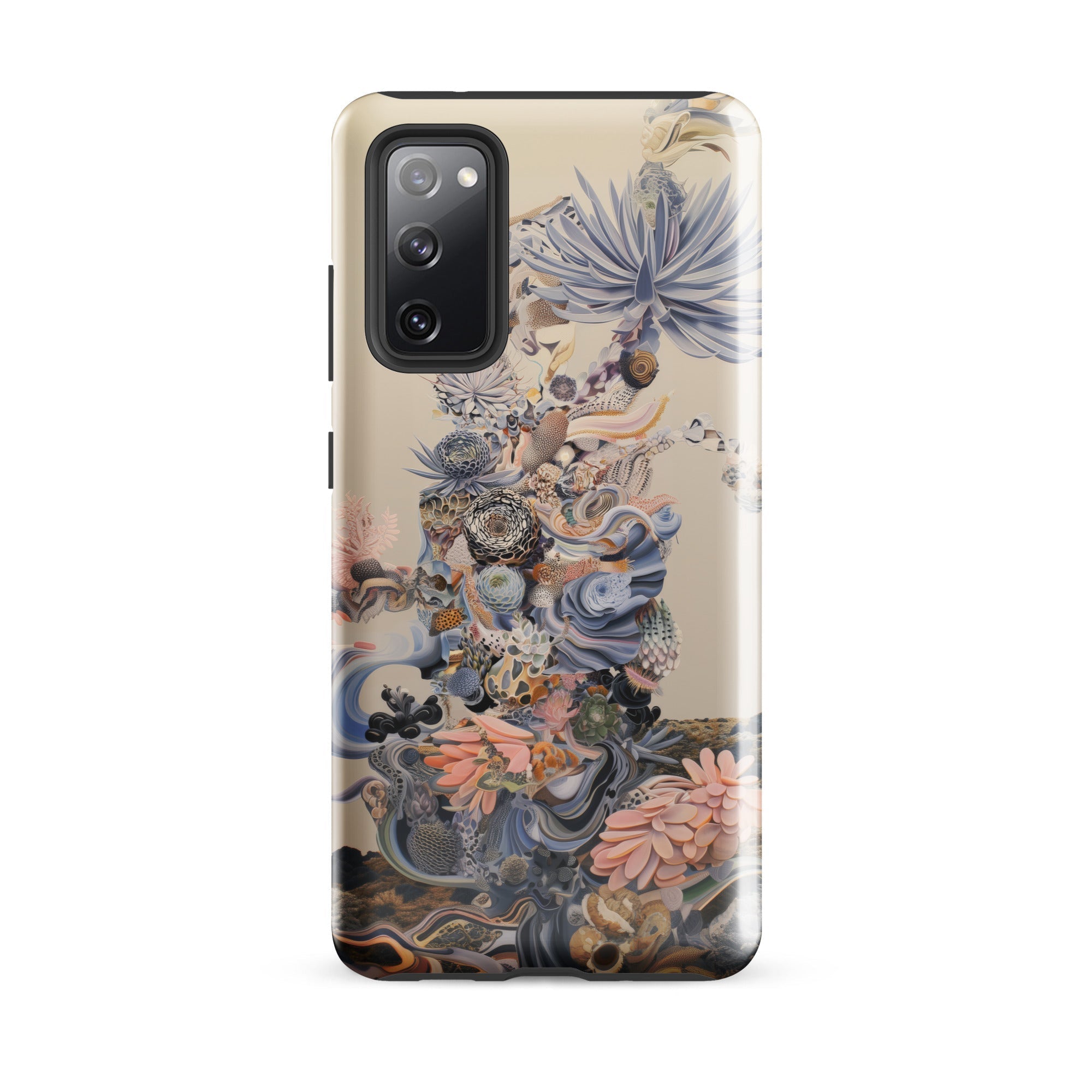 Regalia Surreal Succulent Cornucopia Samsung Case, Galaxy S20 Fe / Gloss, Phone Case Intricate Multi Colored Floral Organic Design Light