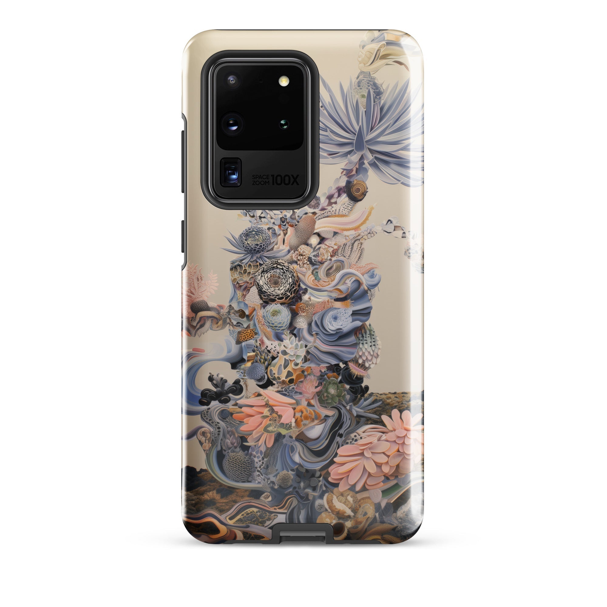Regalia Surreal Succulent Cornucopia Samsung Case, Galaxy S20 Ultra / Gloss, Smartphone Decorative Case Intricate Floral Organic Pattern