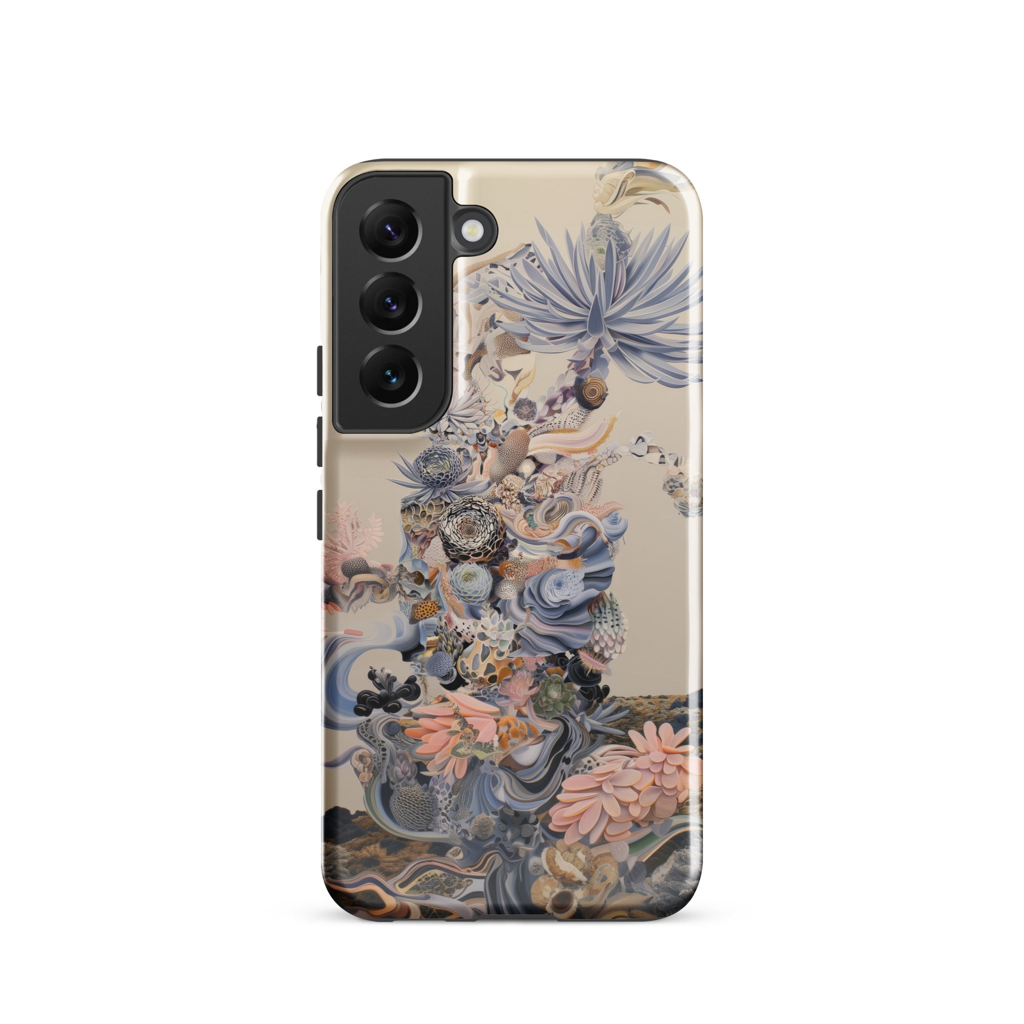 Regalia Surreal Succulent Cornucopia Samsung Case, Galaxy S22 / Gloss, Smartphone Nature Themed Protective Case Stylized Flora Organic
