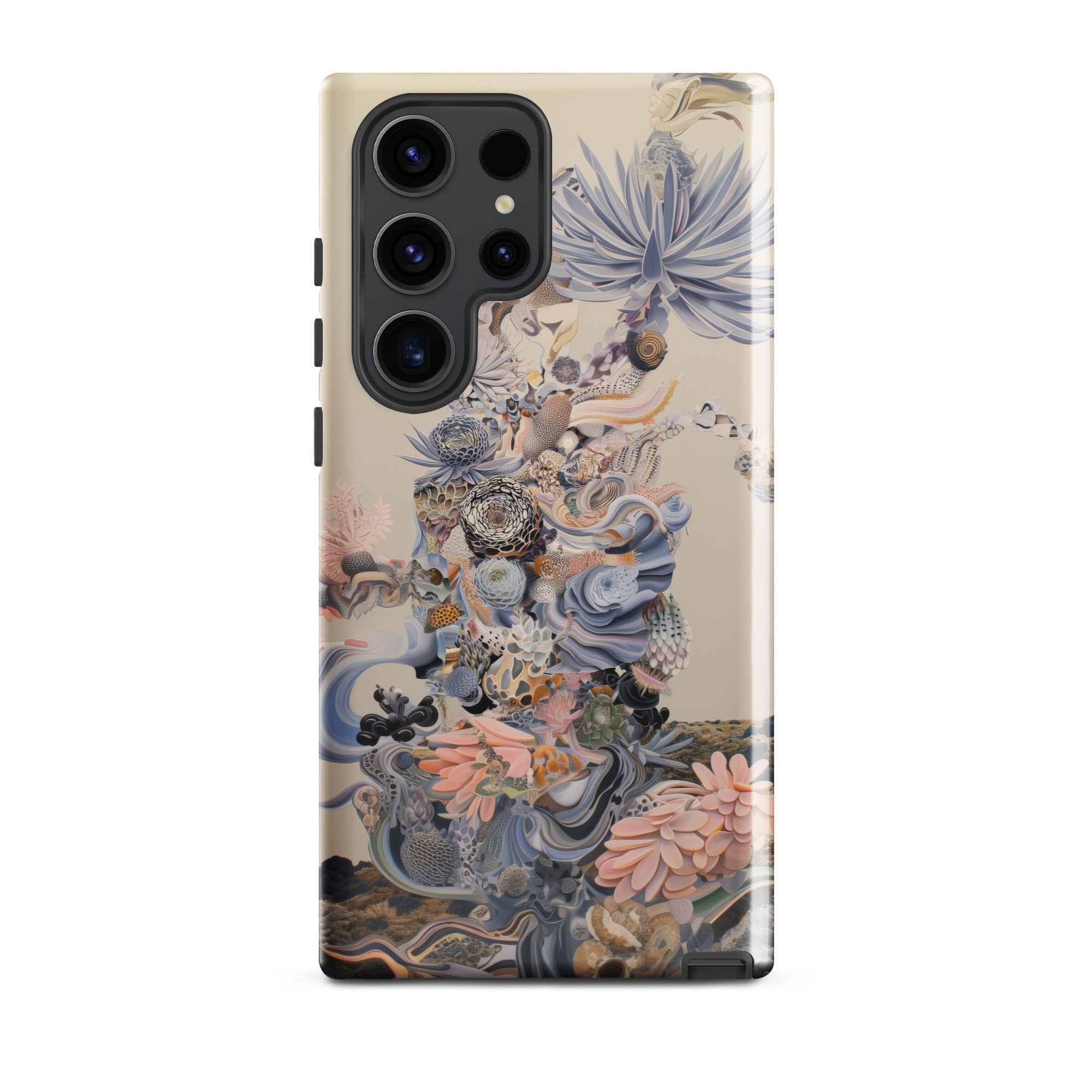 Regalia Surreal Succulent Cornucopia Samsung Case, Galaxy S23 Ultra / Gloss, Smartphone Case Intricate Colorful Floral Organic Design