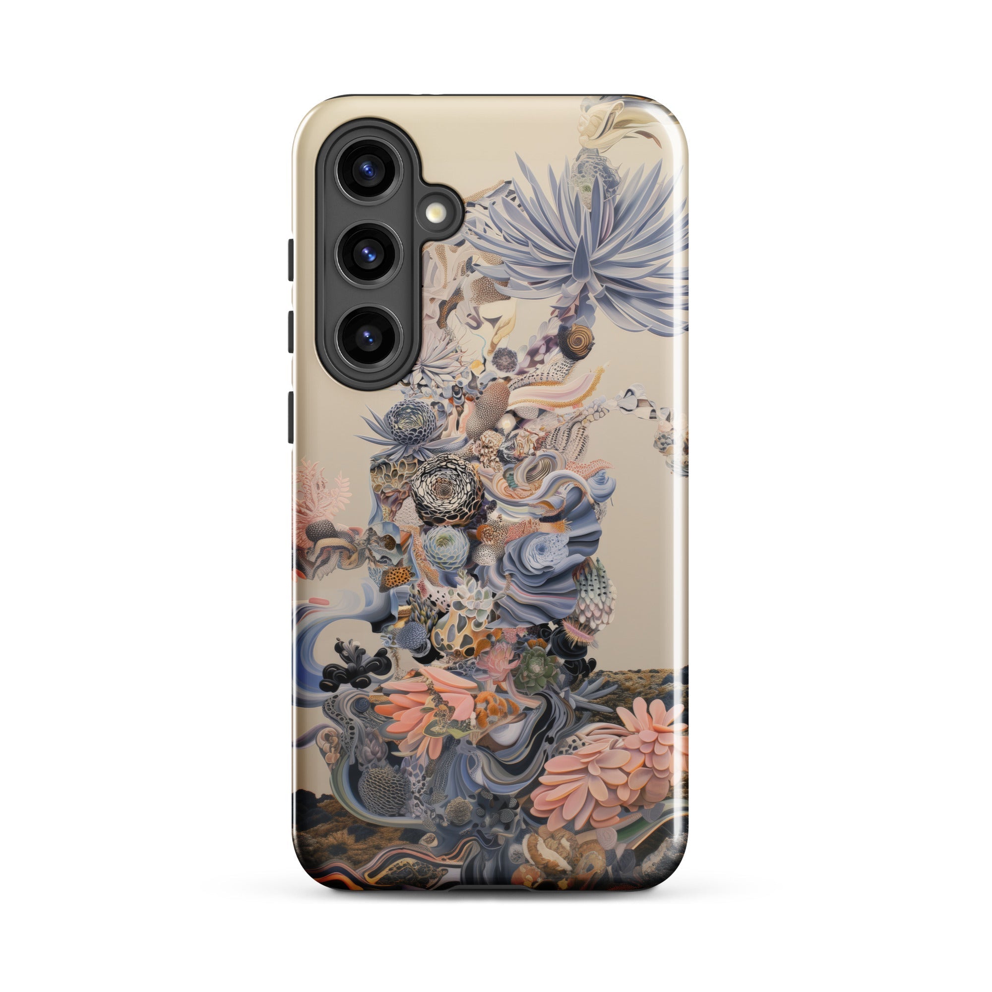 Regalia Surreal Succulent Cornucopia Samsung Case, Galaxy S24 Plus / Gloss, Phone Case Intricate Floral Abstract Design