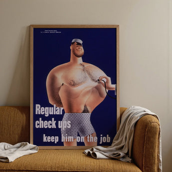 Regular Check-ups Keep Him on the Job Art Print / Canvas, Posters Prints & Visual Artwork, Toby Leon