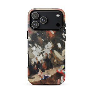 Rehearsal of the Pasdeloup Orchestra - John Singer Sargent Phone Case Iphone 17 Pro Max / Matte Rugged Phone Case Vibrant Abstract Painting