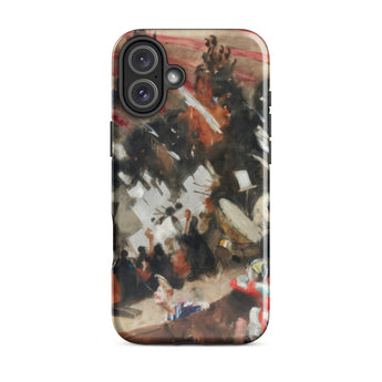 Rehearsal of the Pasdeloup Orchestra - John Singer Sargent Phone Case Iphone 16 Plus / Gloss Rugged Phone Case Dynamic Abstract Painting