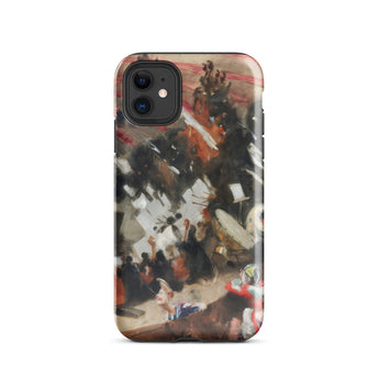 Rehearsal of the Pasdeloup Orchestra - John Singer Sargent Phone Case Iphone 11 / Gloss Rugged Transparent Phone Case Vibrant Abstract