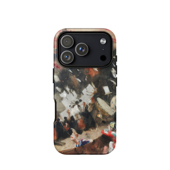 Rehearsal of the Pasdeloup Orchestra - John Singer Sargent Phone Case Iphone 17 Pro / Matte Rugged Phone Case Vibrant Abstract Painting