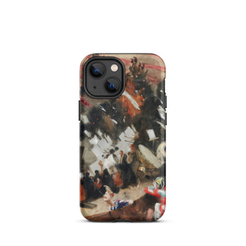 Rehearsal of the Pasdeloup Orchestra - John Singer Sargent Phone Case Iphone 13 Mini / Matte Rugged Phone Case Vibrant Abstract Painting