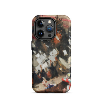 Rehearsal of the Pasdeloup Orchestra - John Singer Sargent Phone Case Iphone 15 Pro / Matte Rugged Phone Case Vibrant Abstract Painting