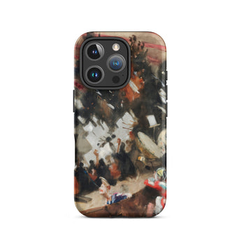 Rehearsal of the Pasdeloup Orchestra - John Singer Sargent Phone Case Iphone 16 Pro / Matte Phone Case Vibrant Abstract Painting Orchestra