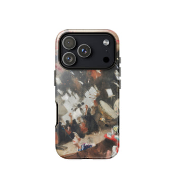 Rehearsal of the Pasdeloup Orchestra - John Singer Sargent Phone Case Iphone 17 Pro / Gloss Phone Case Vibrant Impressionistic Painting