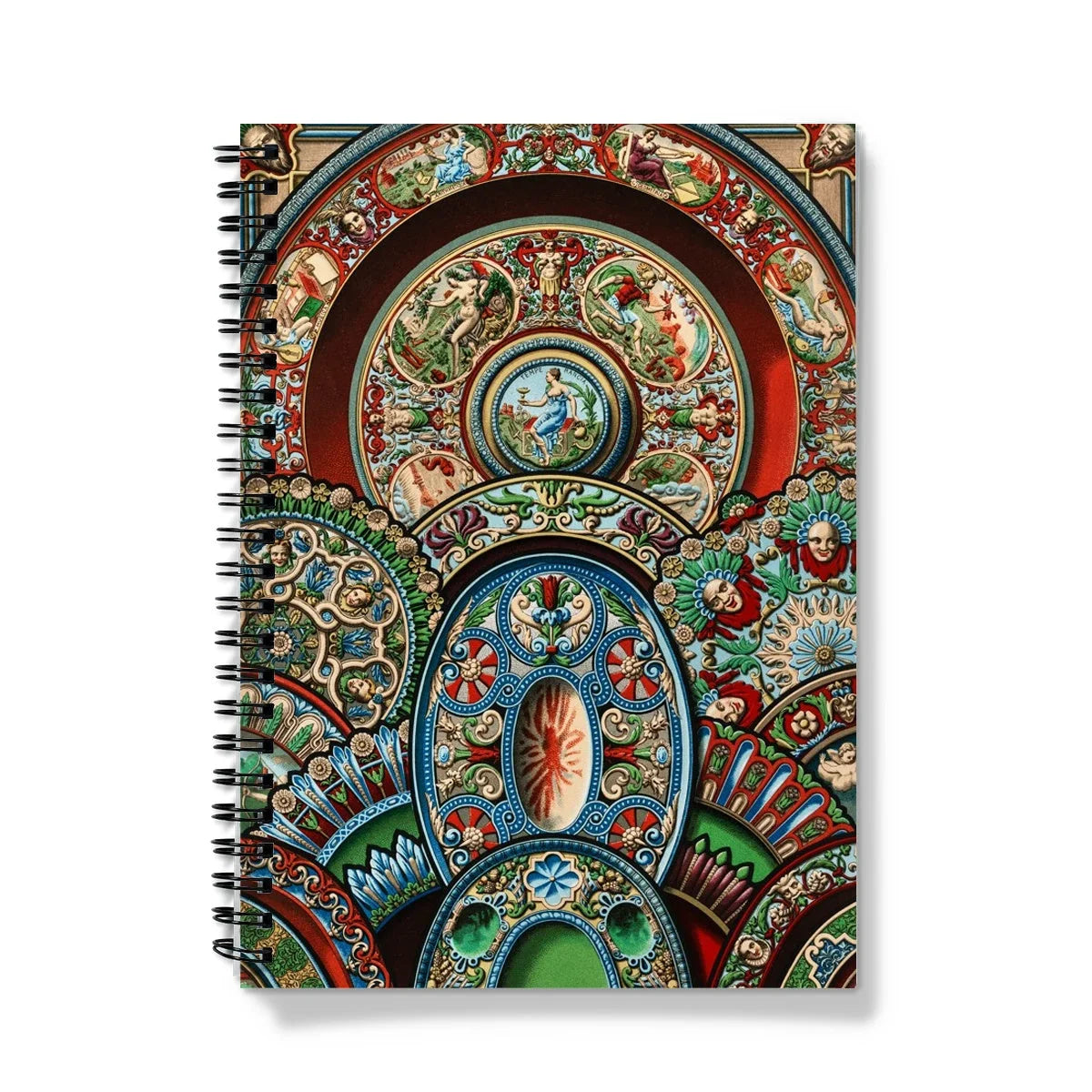 Renaissance Pattern - Auguste Racinet Decorative Notebook A5 / Graph Notebooks & Notepads