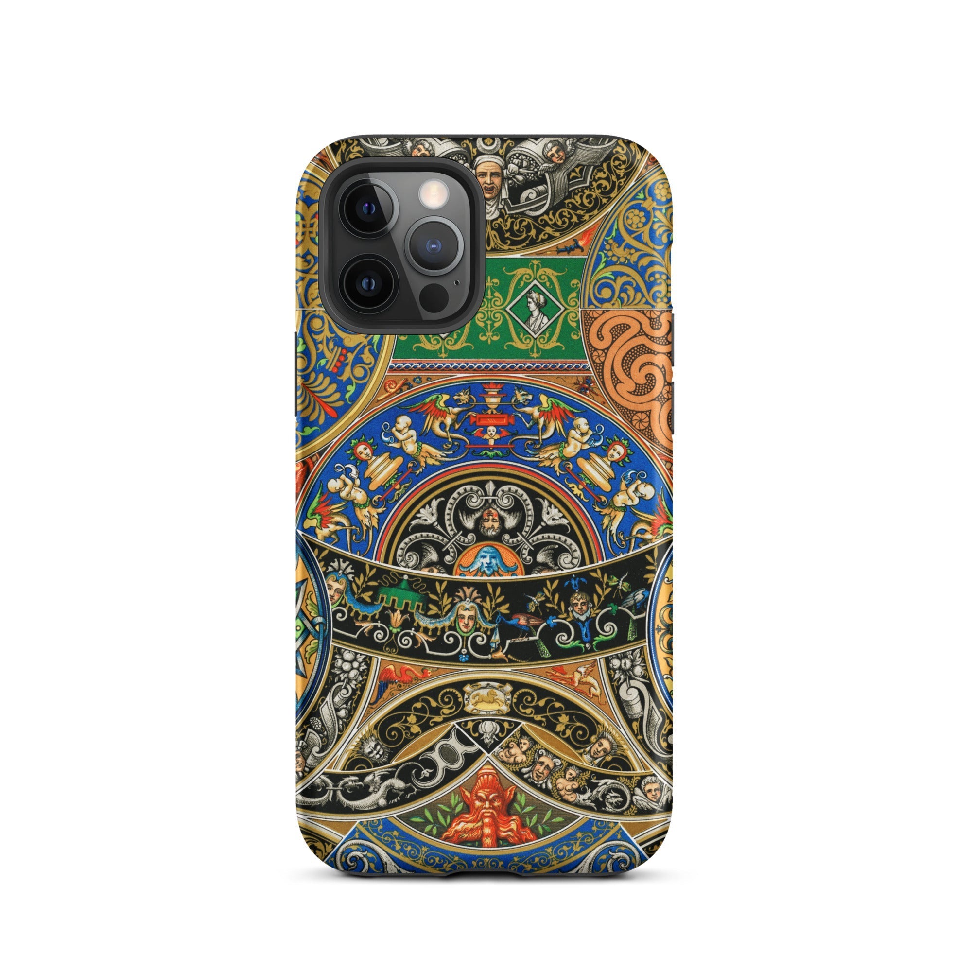 Renaissance Pattern Auguste Racinet Iphone Case, 12 Pro / Matte, Ornate Patterned Phone Case