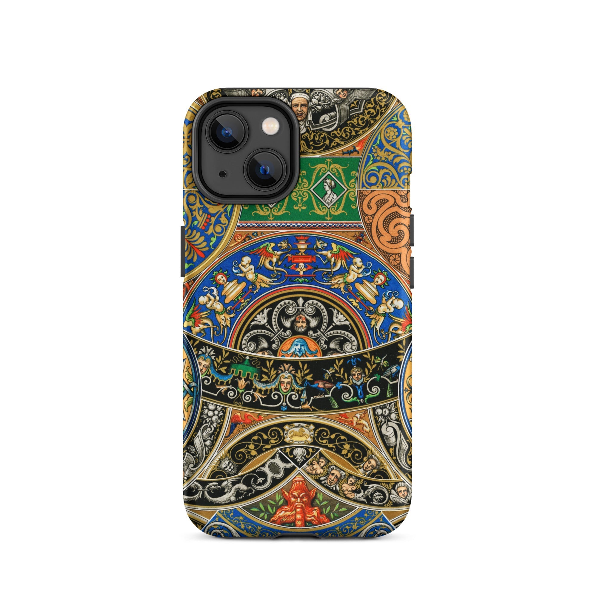 Renaissance Pattern Auguste Racinet Iphone Case, 14 / Matte, Ornate Patterned Phone Case