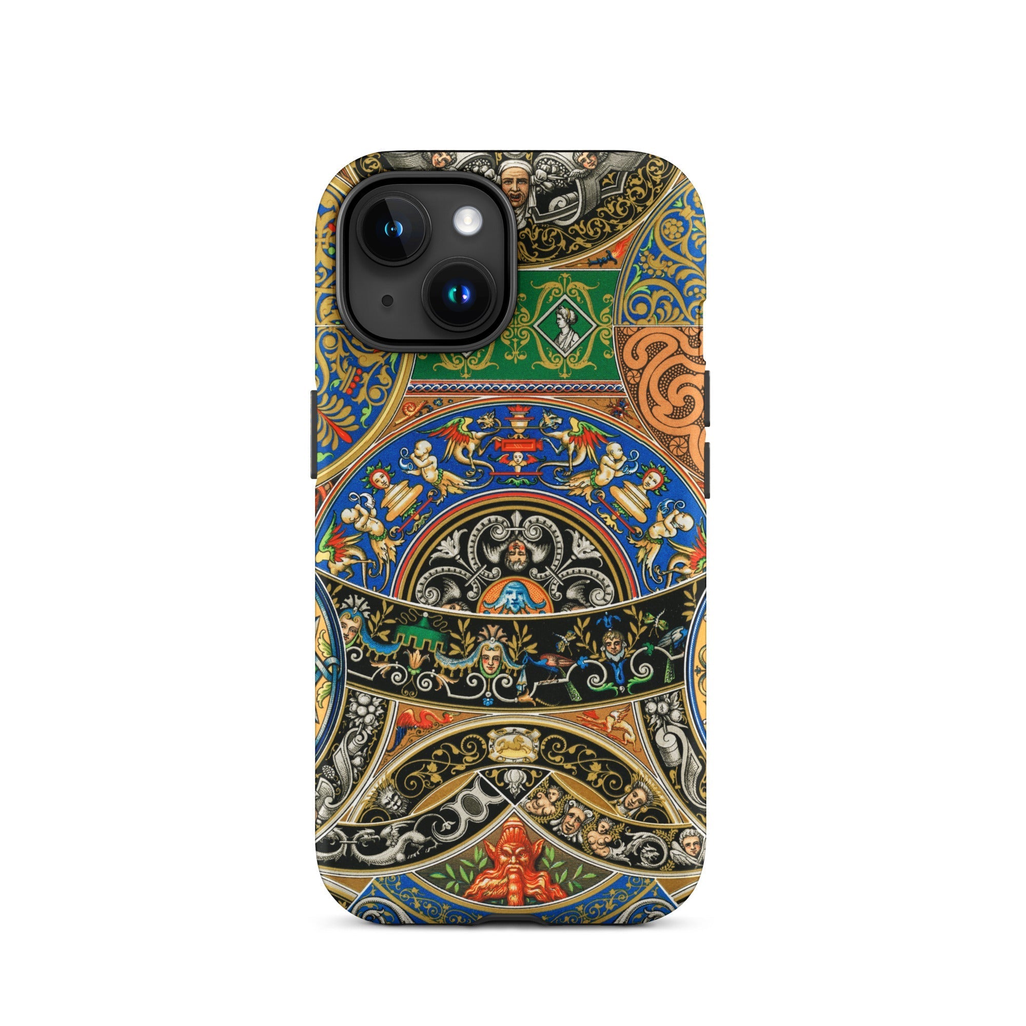 Renaissance Pattern Auguste Racinet Iphone Case, 15 / Matte, Ornate Patterned Phone Case