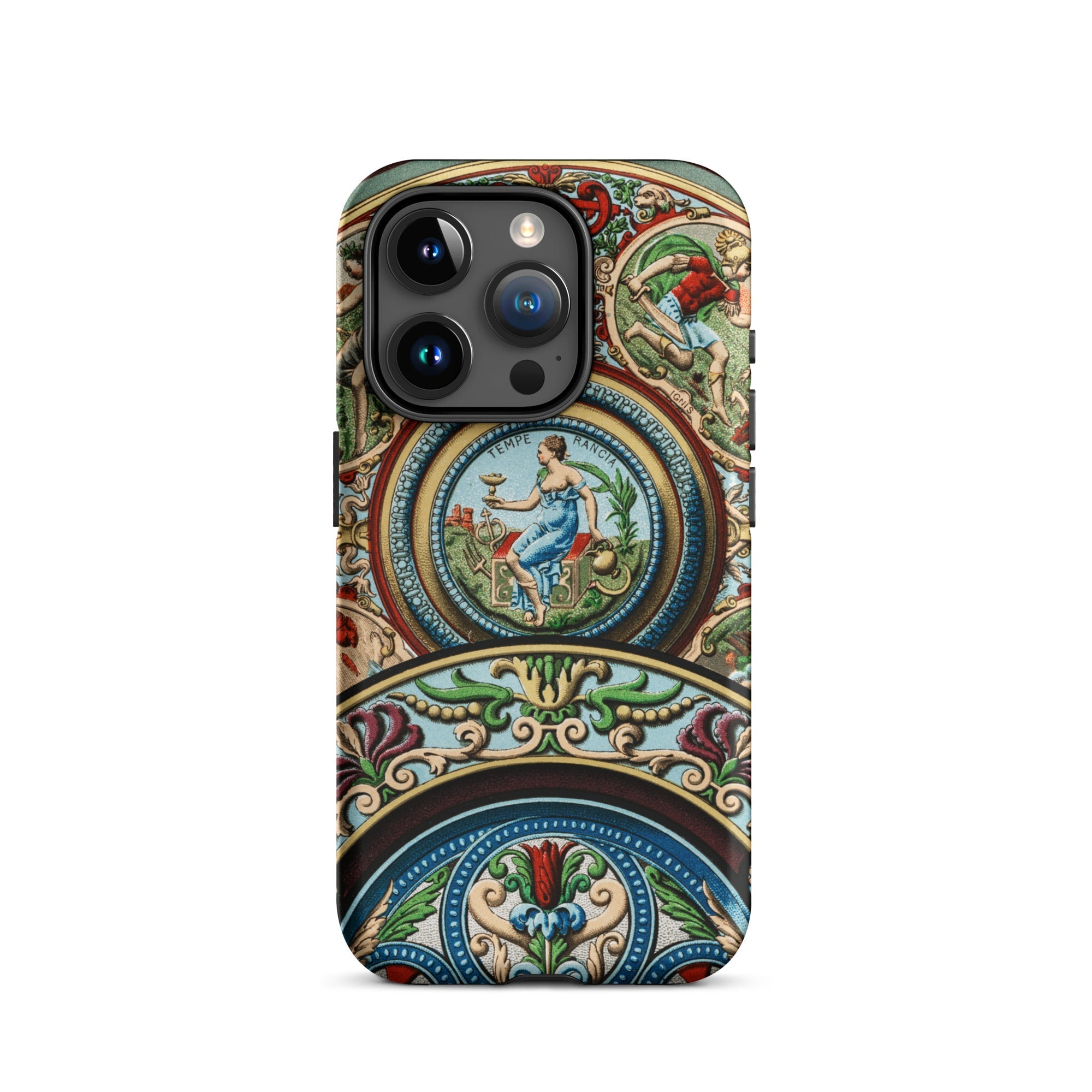 Renaissance Pattern Auguste Racinet Iphone Case, 15 Pro / Matte, Ornate Patterned Phone Case