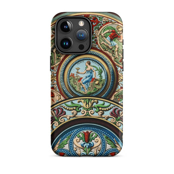 Renaissance Pattern - Auguste Racinet Iphone Case 15 Pro Max / Matte Ornate Patterned Phone Case Auguste Racinet, Cradle Renaissance