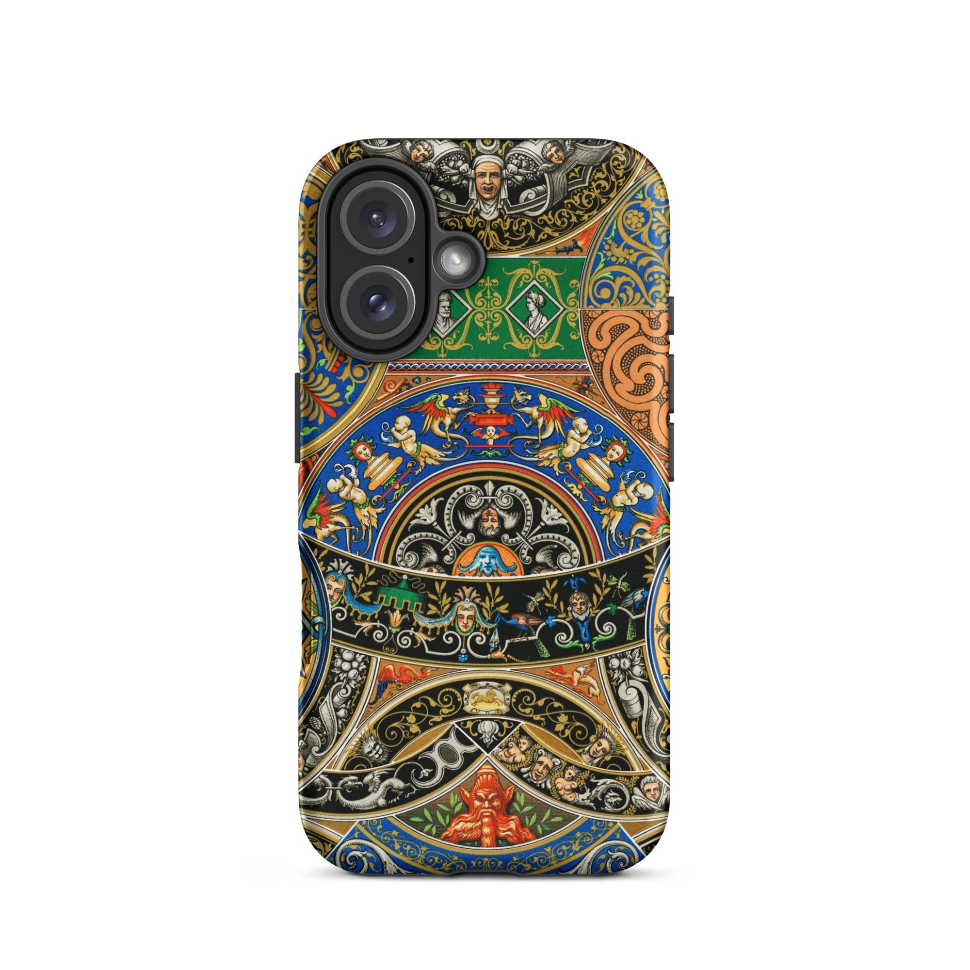 Renaissance Pattern Auguste Racinet Iphone Case, 16 / Matte, Ornate Patterned Phone Case