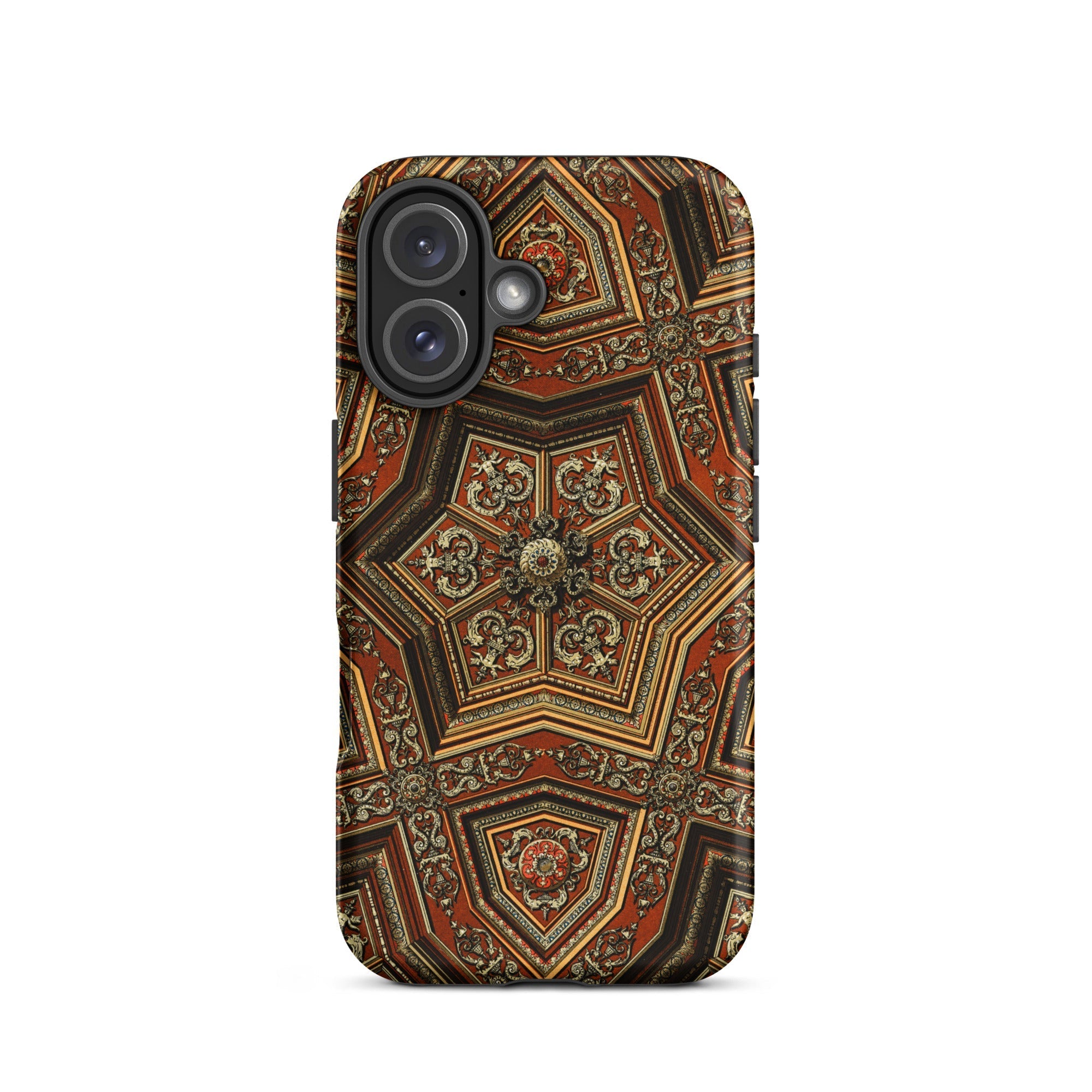 Renaissance Pattern Auguste Racinet Iphone Case, 16 / Matte, Ornate Star Patterned Phone Case