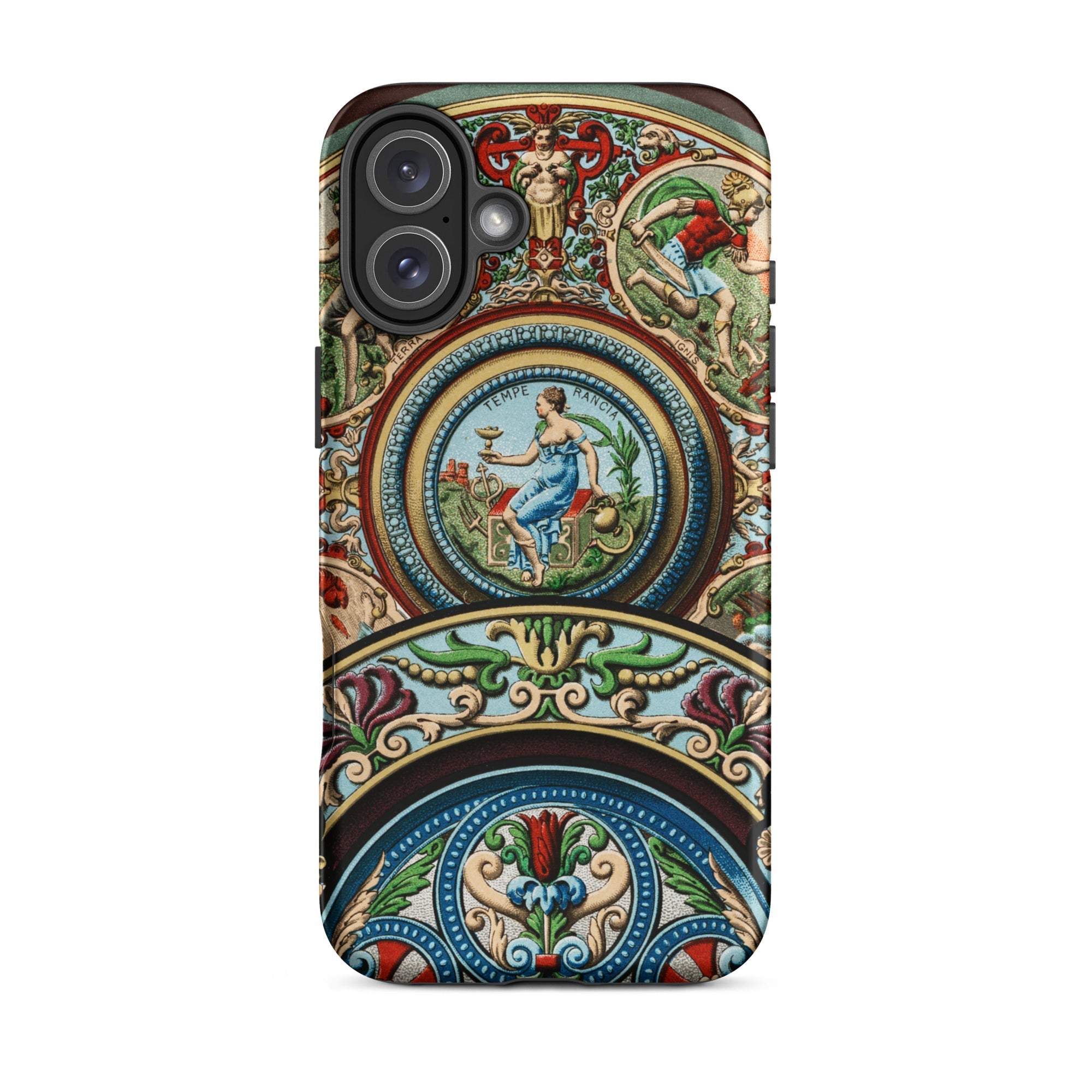 Renaissance Pattern Auguste Racinet Iphone Case, 16 Plus / Matte, Ornate Phone Case