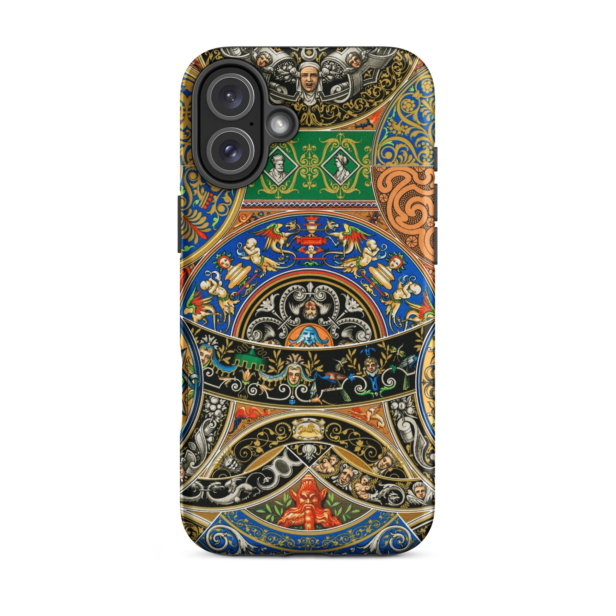 Renaissance Pattern Auguste Racinet Iphone Case, 16 Plus / Matte, Ornate Phone Case