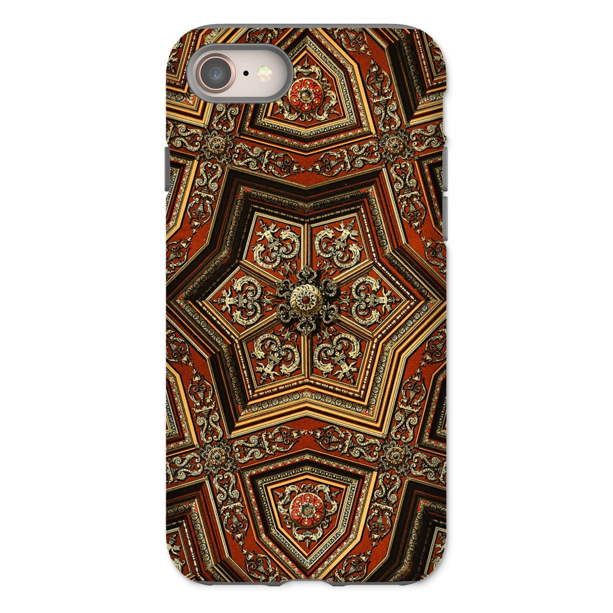 Renaissance Pattern Auguste Racinet Iphone Case, 8 / Matte, Ornate Phone Case Intricate Geometric Floral Pattern Rich