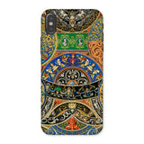 Renaissance Pattern - Auguste Racinet Iphone Case x / Matte Ornate Phone Case Intricate Colorful Medieval-style Artwork Patterns Auguste