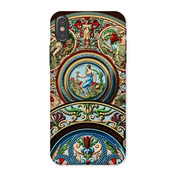 Renaissance Pattern - Auguste Racinet Iphone Case, x / Matte, Ornate Phone Case Intricate Renaissance-style Artwork Mythological Figures