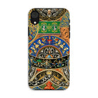 Renaissance Pattern Auguste Racinet Iphone Case, Xr / Matte, Ornate Phone Case Intricate Colorful Medieval Style Artwork Patterns