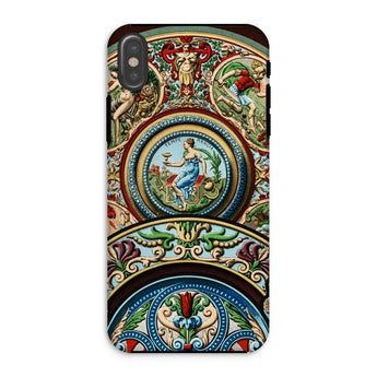 Renaissance Pattern - Auguste Racinet Iphone Case, Xs / Matte, Ornate Phone Case Intricate Renaissance-style Artwork Mythological Figures