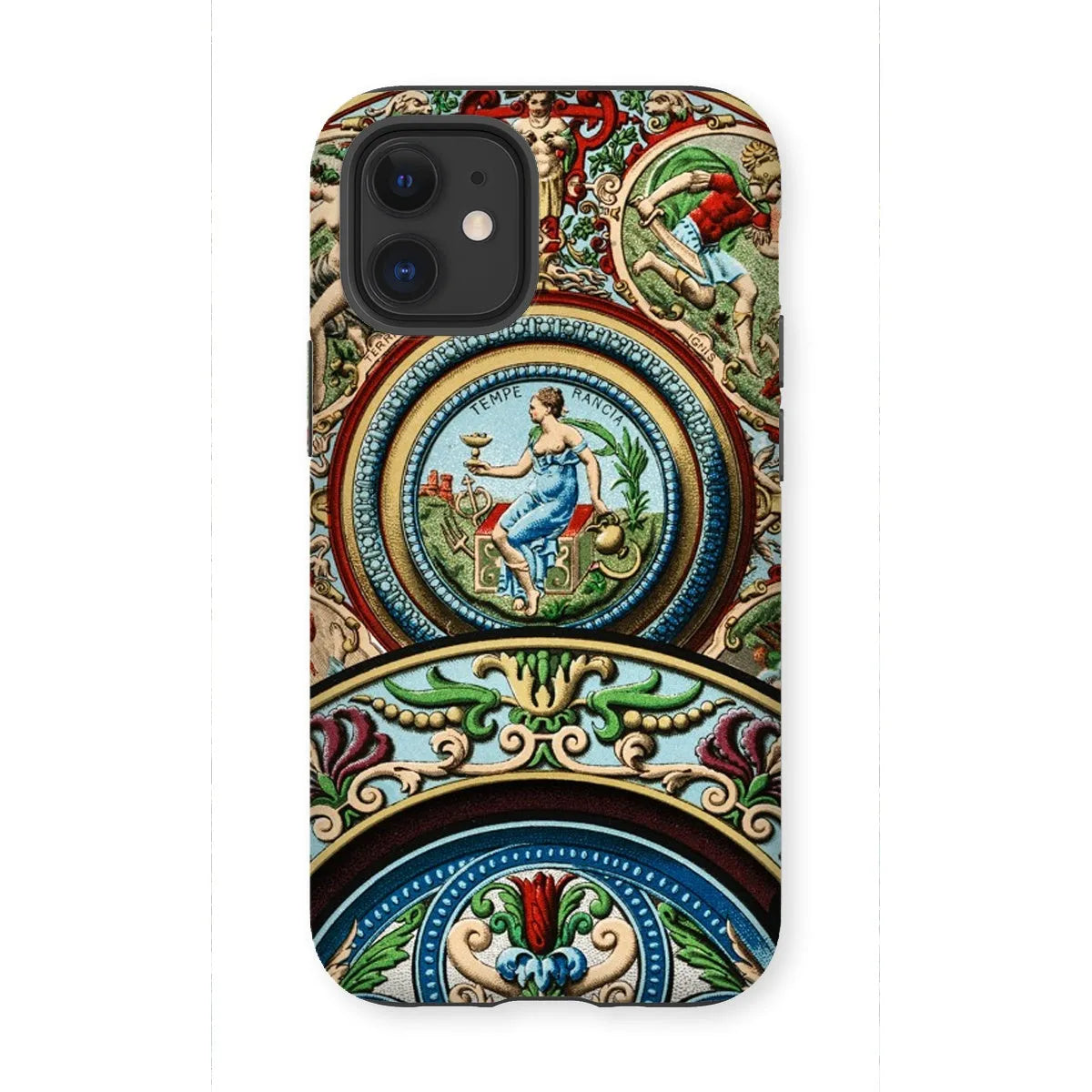 Renaissance Pattern - Auguste Racinet Tough Phone Case - Iphone 12 Mini / Matte - Mobile Phone Cases - Aesthetic Art