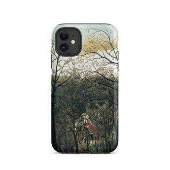 Rendezvous in the Forest - Henri Rousseau Iphone Case, 11 / Matte, Phone Case Forest Scene