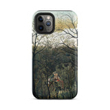 Rendezvous in the Forest - Henri Rousseau Phone Case Iphone 11 Pro / Matte Iphone Case Forest Scene Henri Rousseau, Rousseau’s Emerald