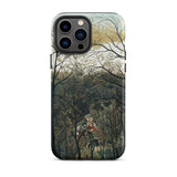 Rendezvous in the Forest - Henri Rousseau Phone Case Iphone 13 Pro Max / Matte Iphone Case Forest Scene Henri Rousseau, Rousseau’s Emerald