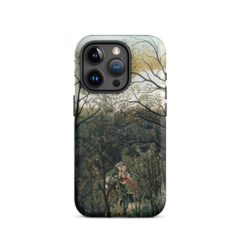 Rendezvous in the Forest - Henri Rousseau Phone Case Iphone 15 Pro / Matte Phone Case Forest Scene Henri Rousseau, Rousseau’s Emerald Hush,
