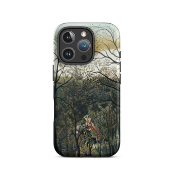 Rendezvous in the Forest - Henri Rousseau Phone Case Iphone 16 Pro / Matte Iphone Case Forest Scene Henri Rousseau, Rousseau’s Emerald