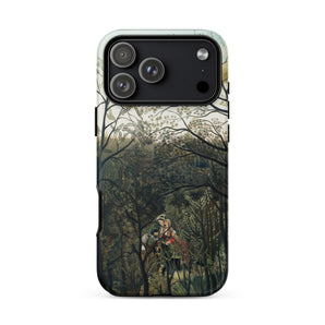 Rendezvous in the Forest - Henri Rousseau Phone Case, Henri Rousseau, Rousseau’s Emerald Hush, Whisper-thin Trees