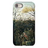 Rendezvous in the Forest - Henri Rousseau Phone Case Iphone 8 / Matte Phone Case Forest Scene Henri Rousseau, Rousseau’s Emerald Hush,