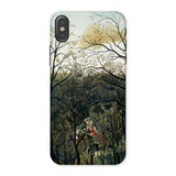 Rendezvous in the Forest - Henri Rousseau Phone Case Iphone x / Matte Phone Case Forest Scene Henri Rousseau, Rousseau’s Emerald Hush,