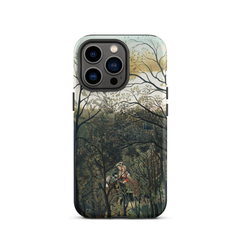 Rendezvous in the Forest - Henri Rousseau Phone Case Iphone 13 Pro / Matte Phone Case Forest Scene Henri Rousseau, Rousseau’s Emerald Hush,