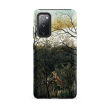 Rendezvous in the Forest - Henri Rousseau Samsung Case, Galaxy S20 Fe / Matte, Phone Case Jungle-themed Painting Figure Horseback