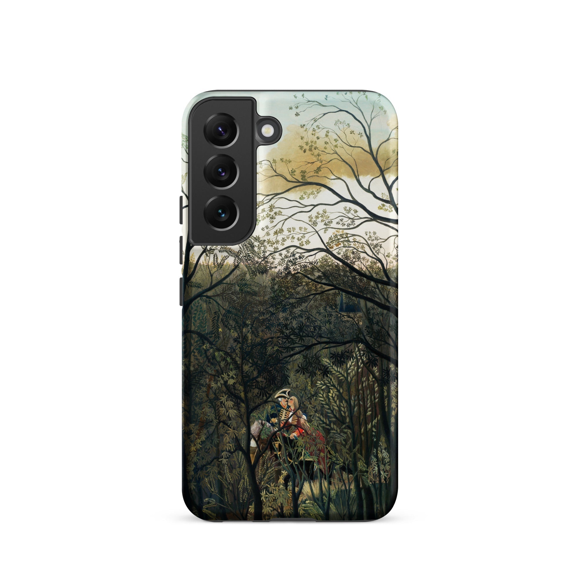 Rendezvous in the Forest Henri Rousseau Samsung Case, Galaxy S22 / Matte, Smartphone Case Dark Artistic Forest Scene Two Figures