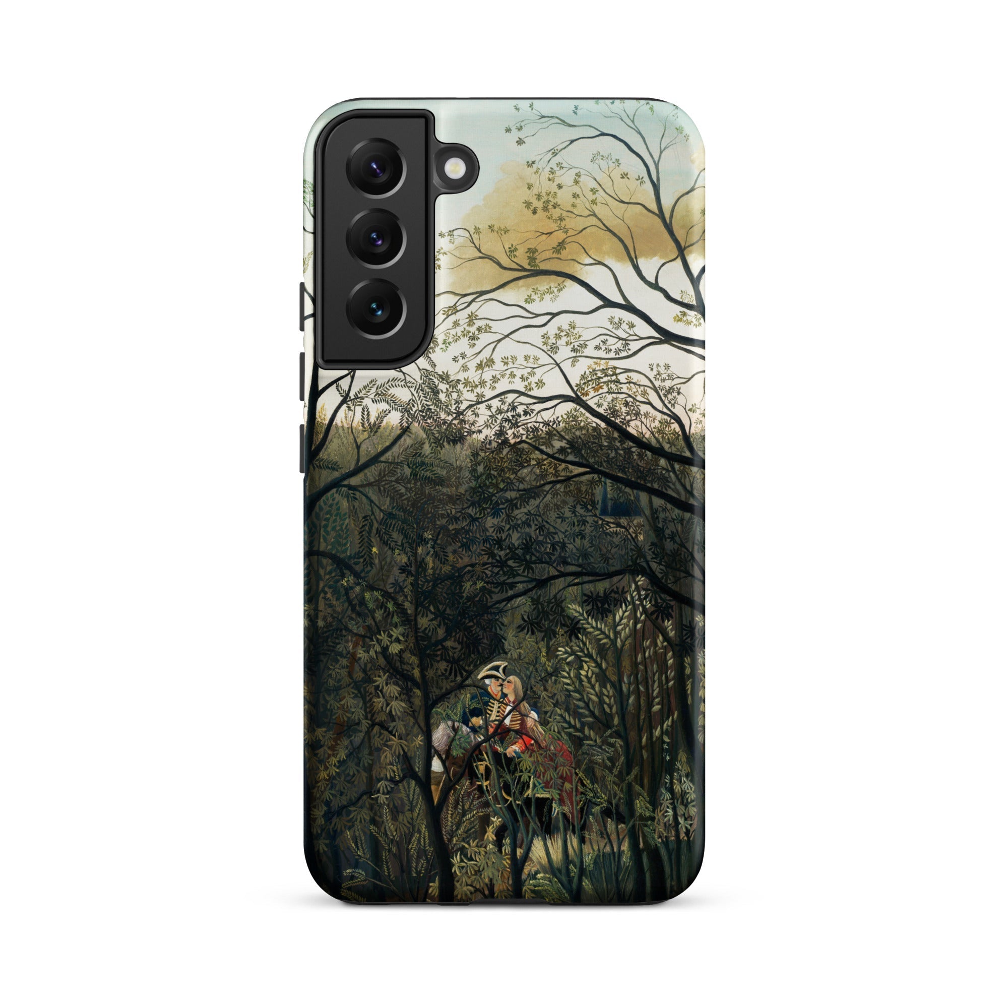 Rendezvous in the Forest Henri Rousseau Samsung Case, Galaxy S22 Plus / Matte, Smartphone Case Detailed Painting Horse Rider Dense Forest