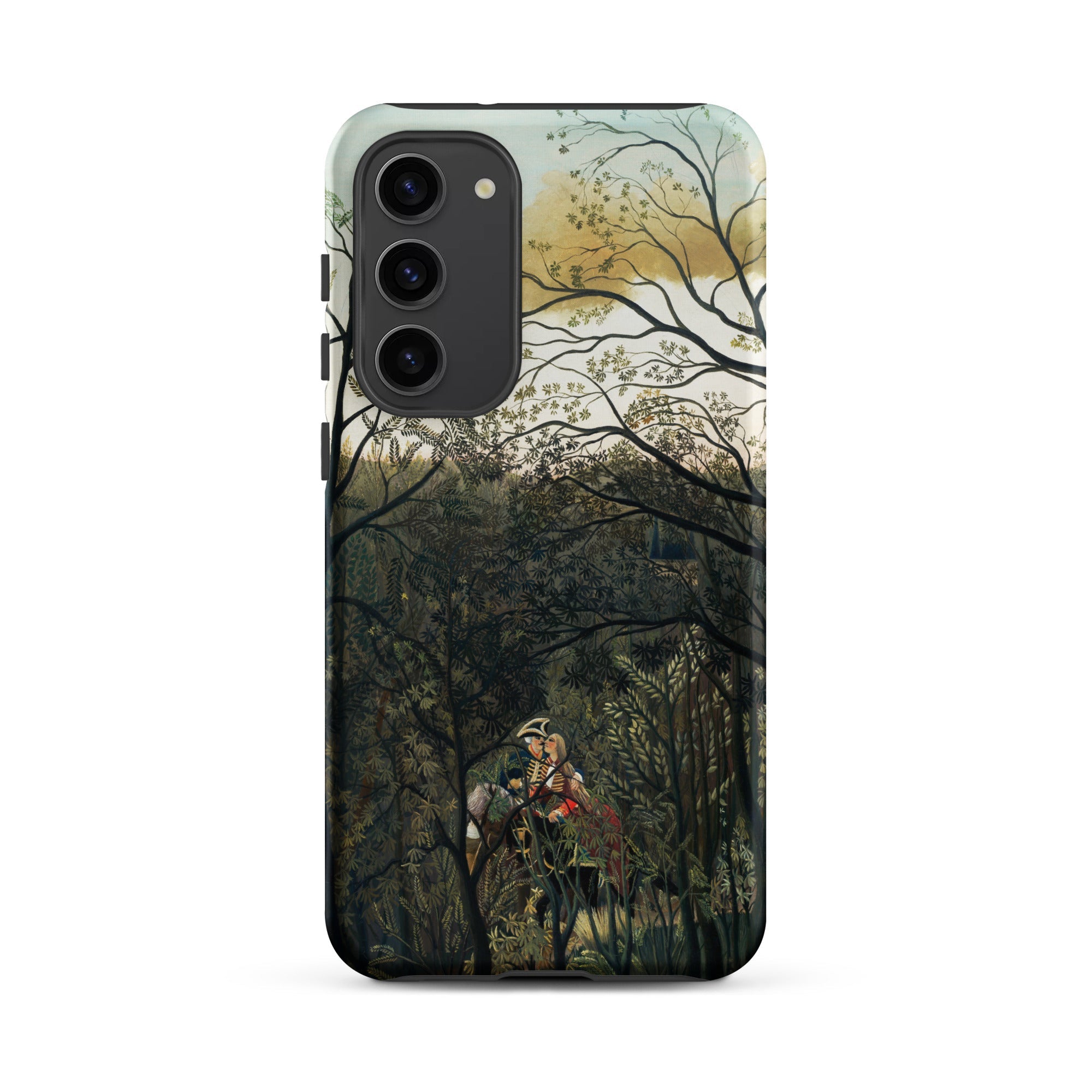 Rendezvous in the Forest Henri Rousseau Samsung Case, Galaxy S23 Plus / Matte, Phone Case Dark Forest Scene Two Figures