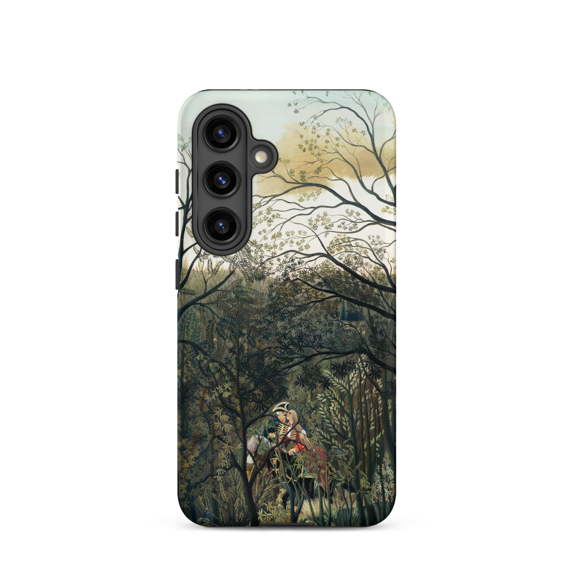 Rendezvous in the Forest Henri Rousseau Samsung Case, Galaxy S24 / Matte, Phone Case Forest Scene Person Horseback