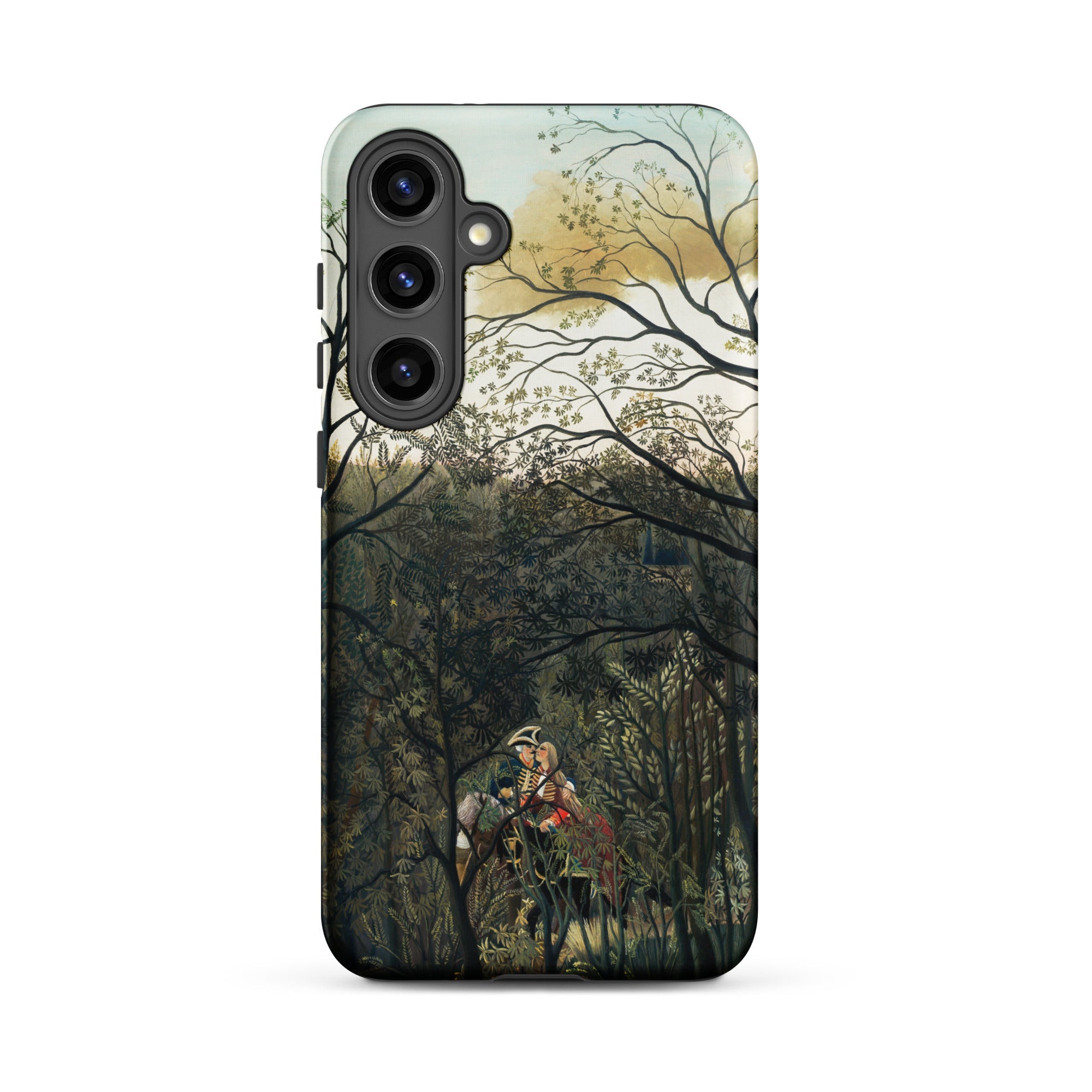 Rendezvous in the Forest Henri Rousseau Samsung Case, Galaxy S24 Plus / Matte, Smartphone Case Romantic Forest Painting