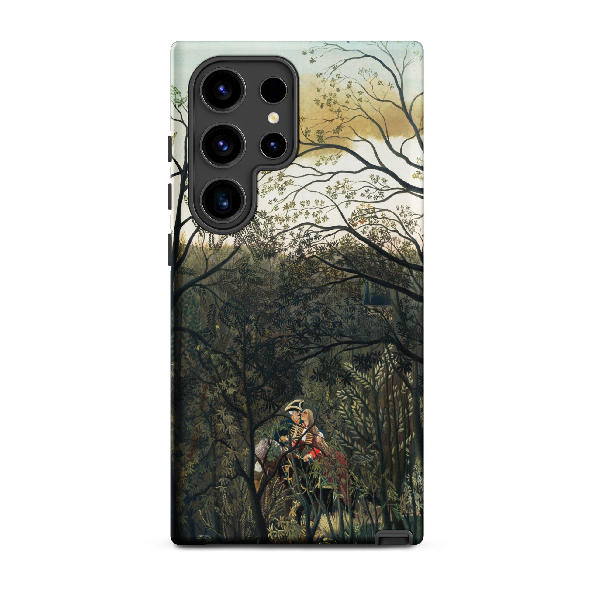 Rendezvous in the Forest Henri Rousseau Samsung Case, Galaxy S24 Ultra / Matte, Smartphone Case Forest Scene Person Horseback