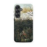 Rendezvous in the Forest - Henri Rousseau Samsung Case, Galaxy S25 Plus / Matte, Smartphone Case Classical Painting Couple Forest